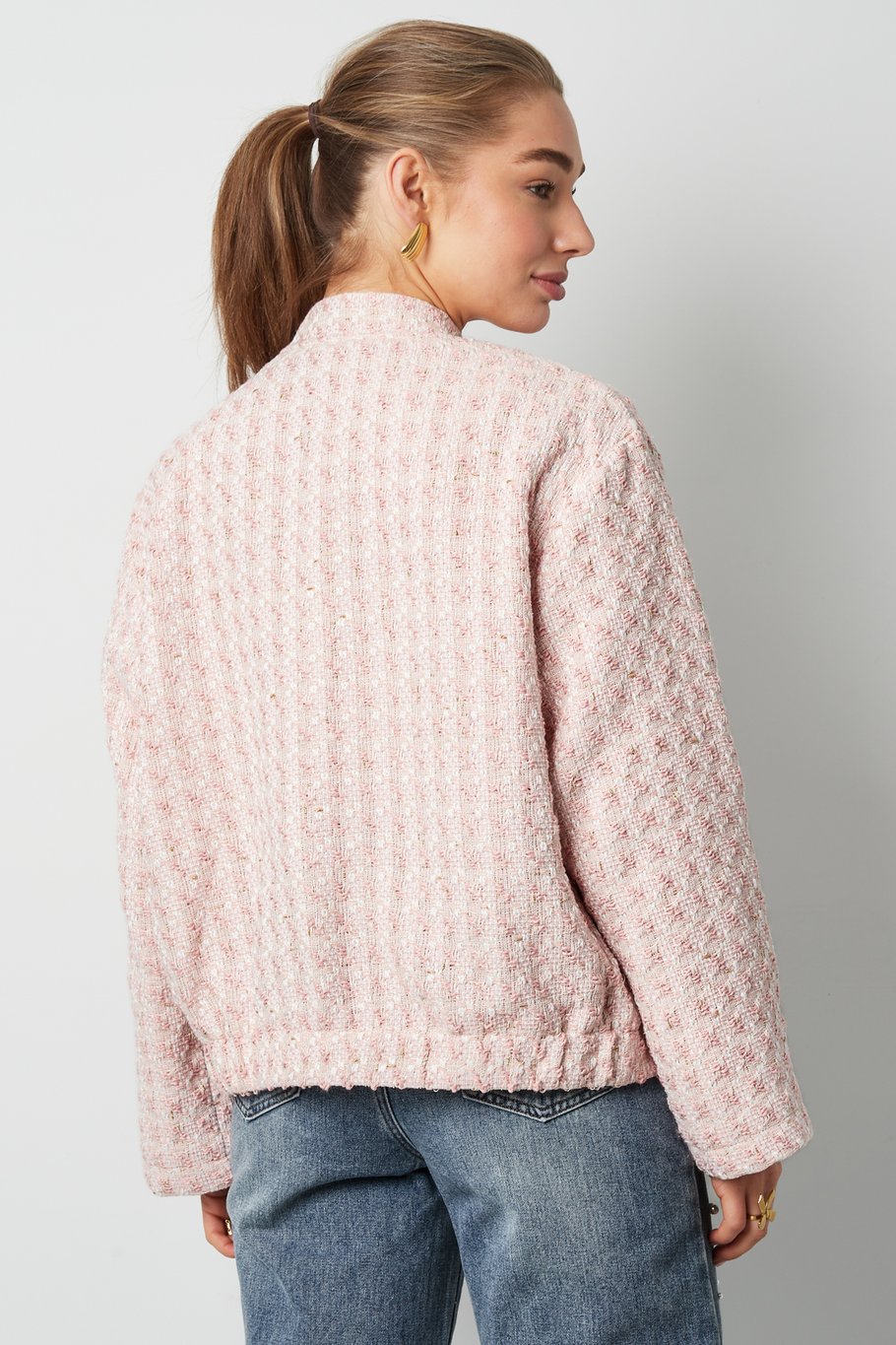Bomberjacke aus edlem Must-have - Pink h5Bild8